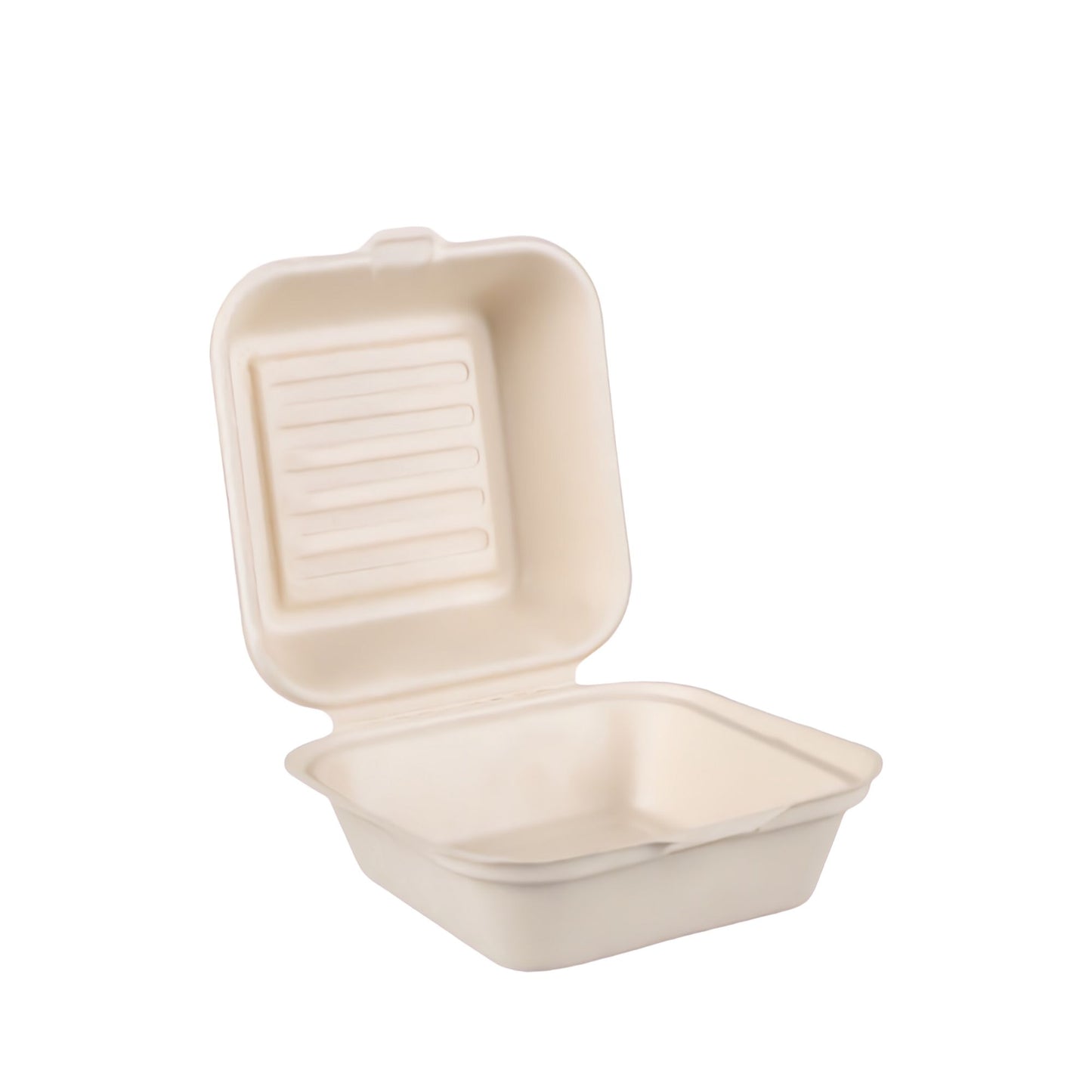 Honest Pack Burger Box aus Zuckerrohr, 15 x 15 x 8 cm