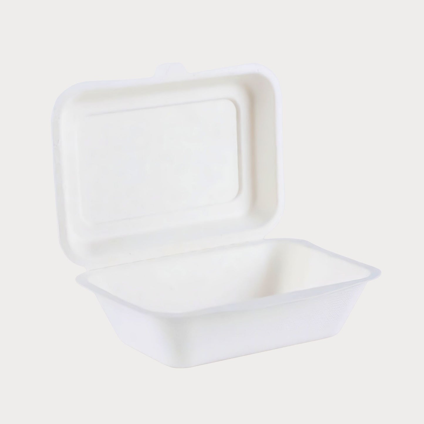 Honest Pack Clamshell Container from Sugarcane Fibre, 18 x 13 x 4.5 cm, 600 ml